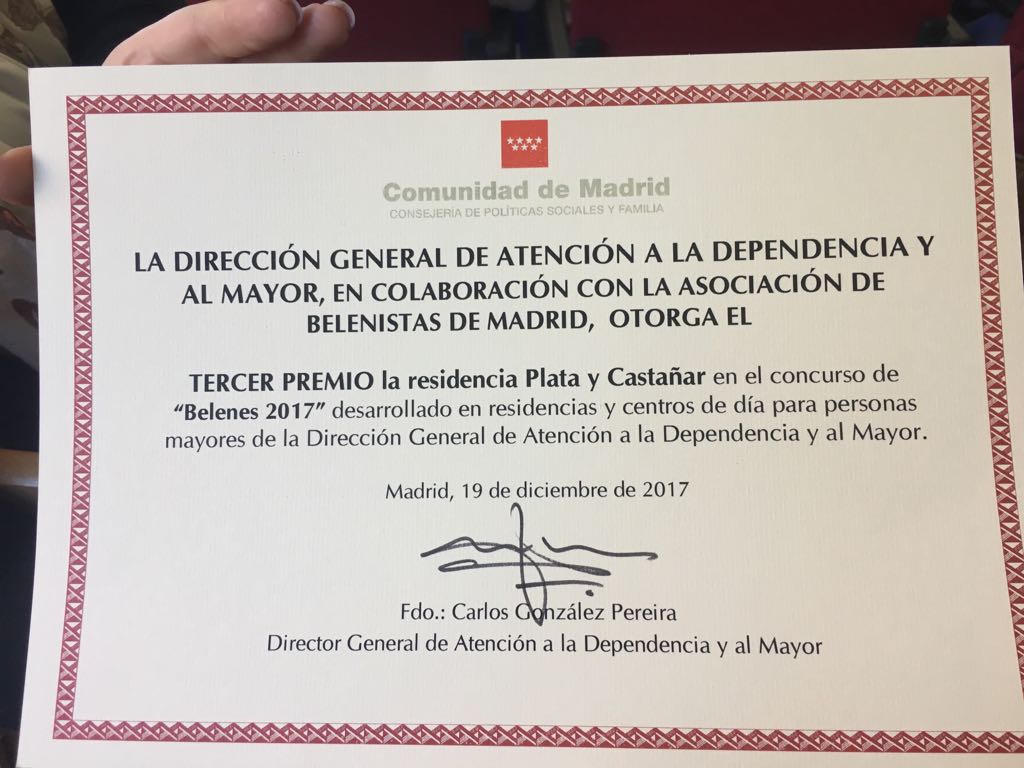 plata y castañar concurso belenes residencia albertia madrid villaverde