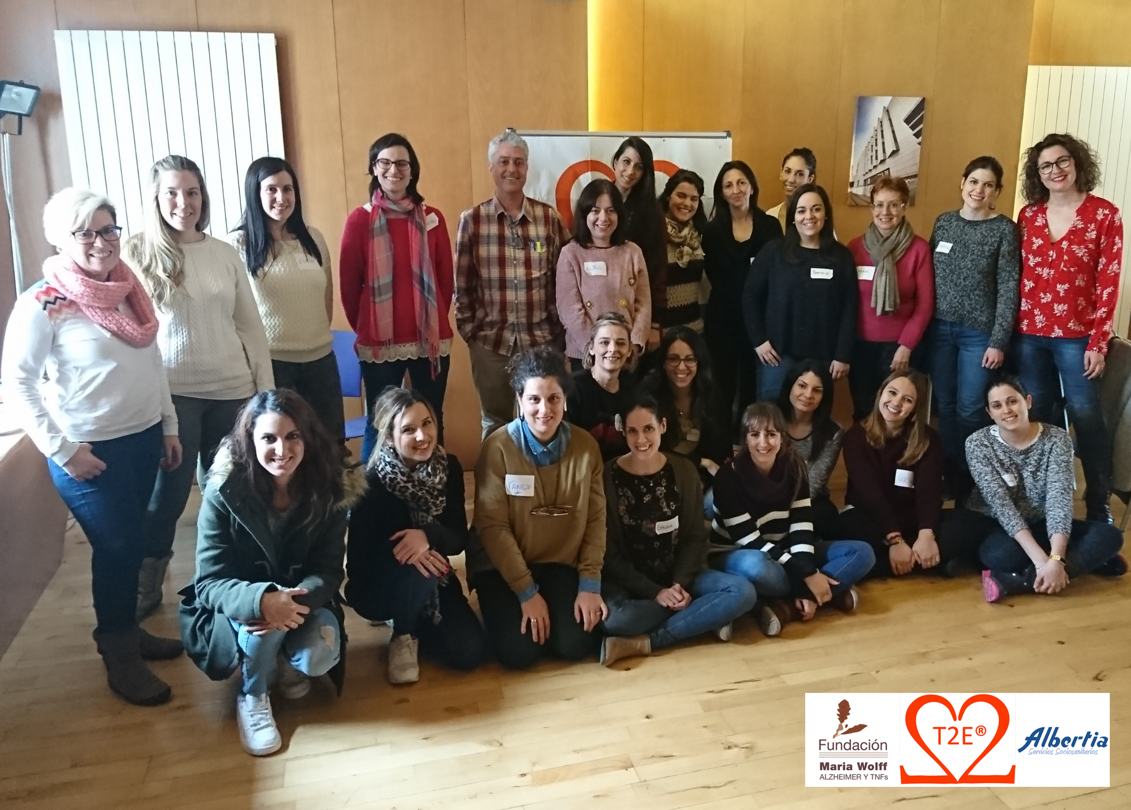 logo T2E fundacion maria wolff residencias mayores albertia servicios sociosanitarios