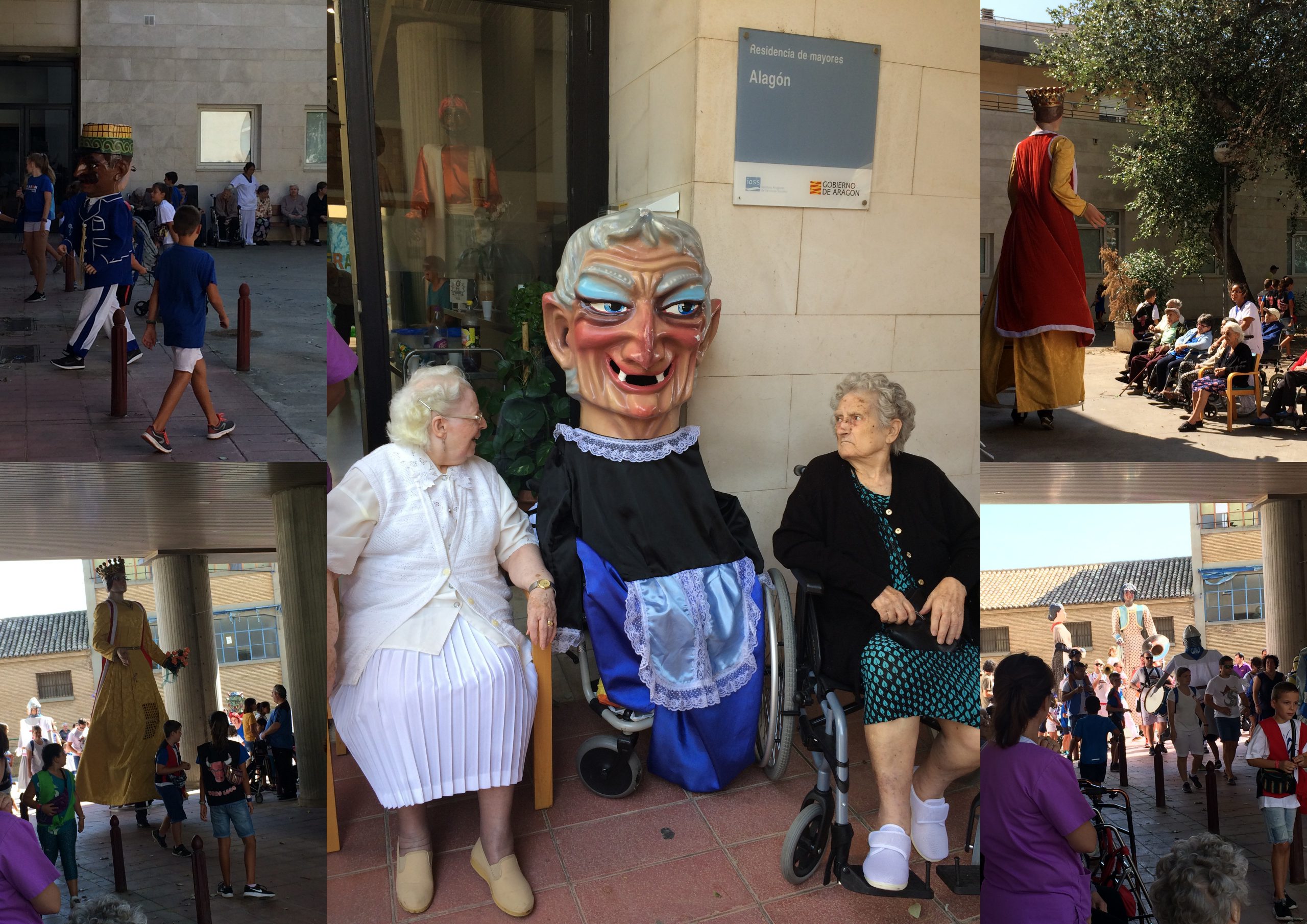 Cabezudos fiestas patronales residencia de mayores alagon albertia