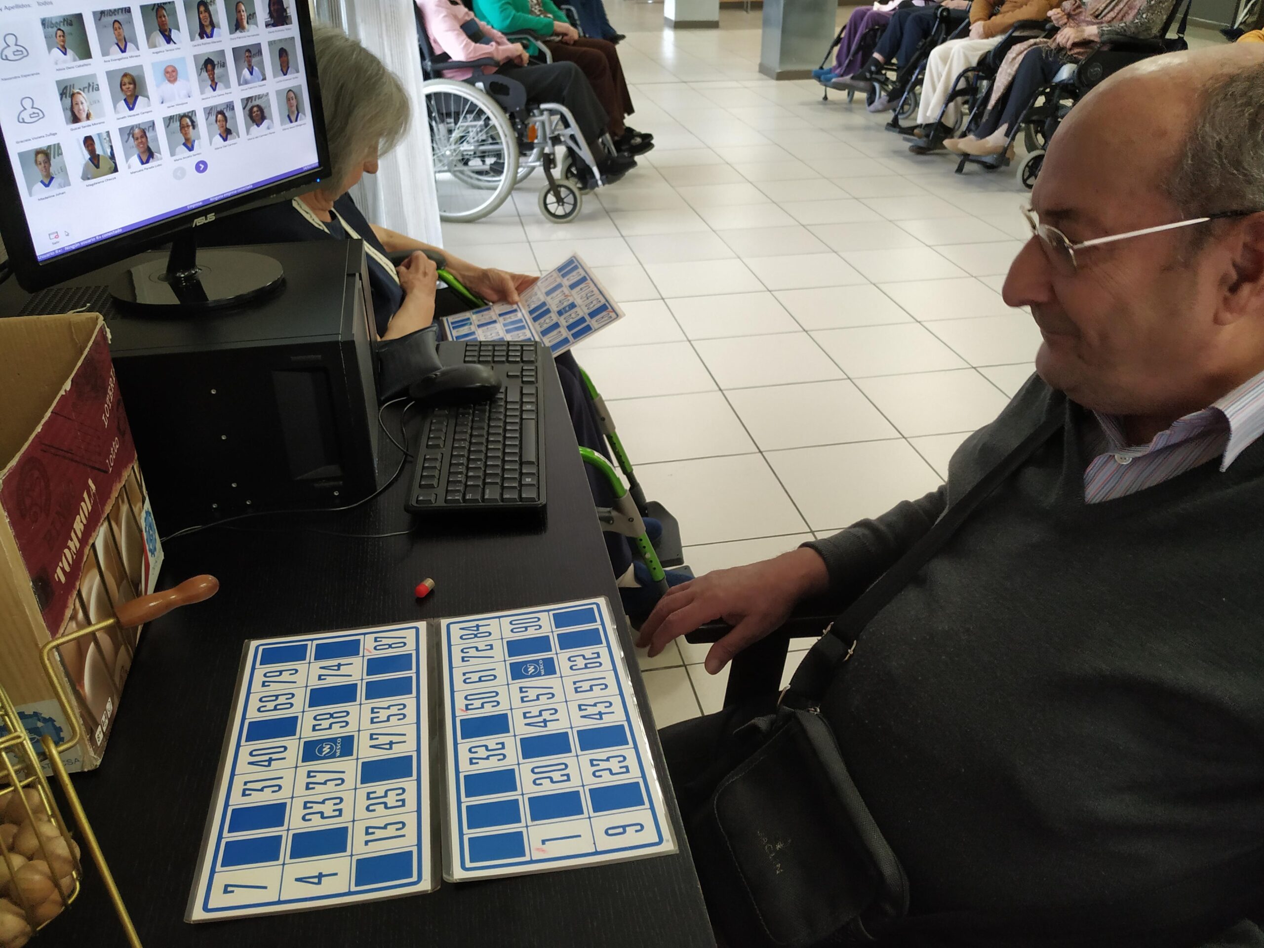 bingo terapia ocupacional residencia mayores albertia majadahonda